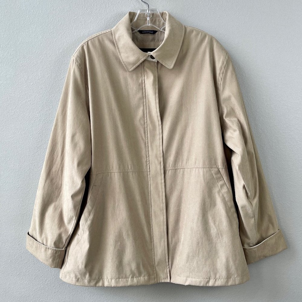 Women's Cream Beige Light Jacket Coat